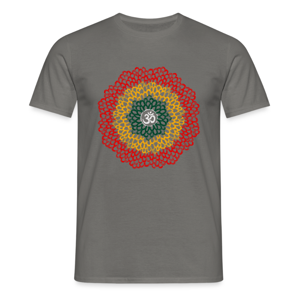 Yogi, Prana Mandala Om im Reggae Stil - Männer T-Shirt - Graphit