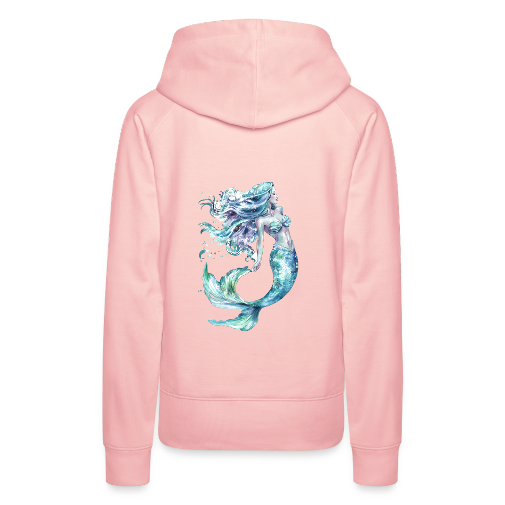 Meerjungfrau als Aquarelle - Frauen Premium Hoodie - Kristallrosa