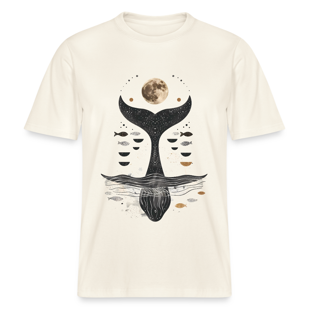 Moonwhale - Spirit of the Sea - Stanley/Stella Relaxed Fit Unisex Bio-T-Shirt Sparker - Naturweiß