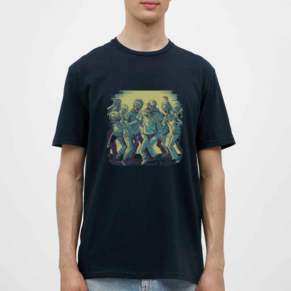 Tanzende Zombies - Gruseliges Zombie Motiv - Männer T-Shirt - Navy