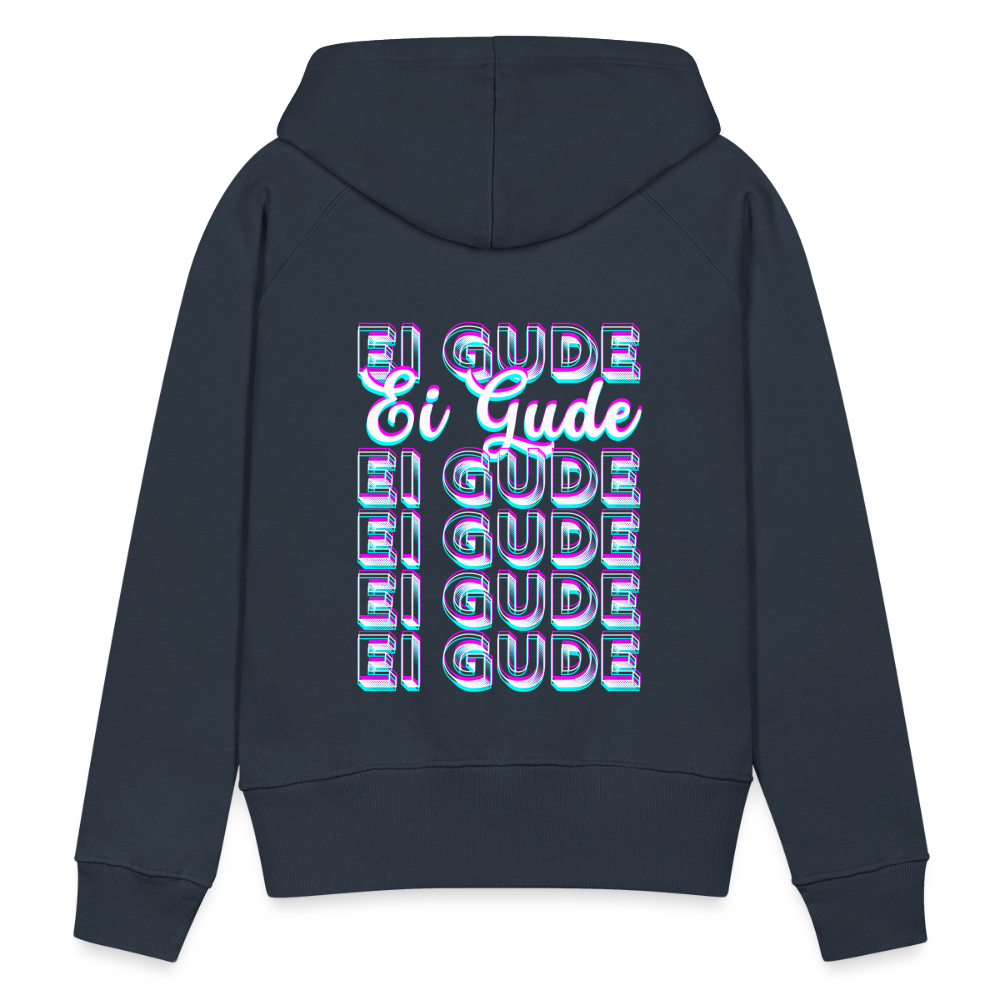 Ei Gude - Hessisch Mundart - Frauen Premium Hoodie - Navy