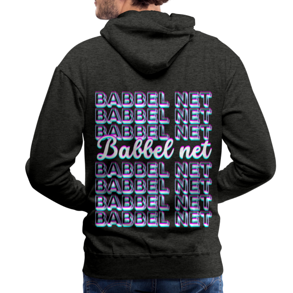 Babbel net - Hessisch Mundart - Männer Premium Hoodie - Anthrazit