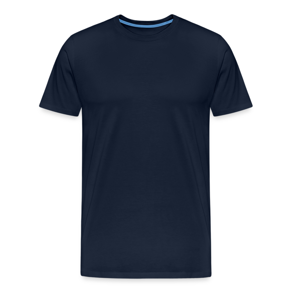 Qualle mit roten Fäden - Männer Premium T-Shirt - Navy