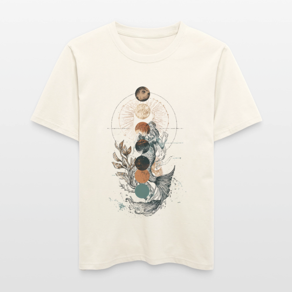 Mystic Mermaid – Mondphasen - Stanley/Stella Relaxed Fit Unisex Bio-T-Shirt Sparker - Naturweiß