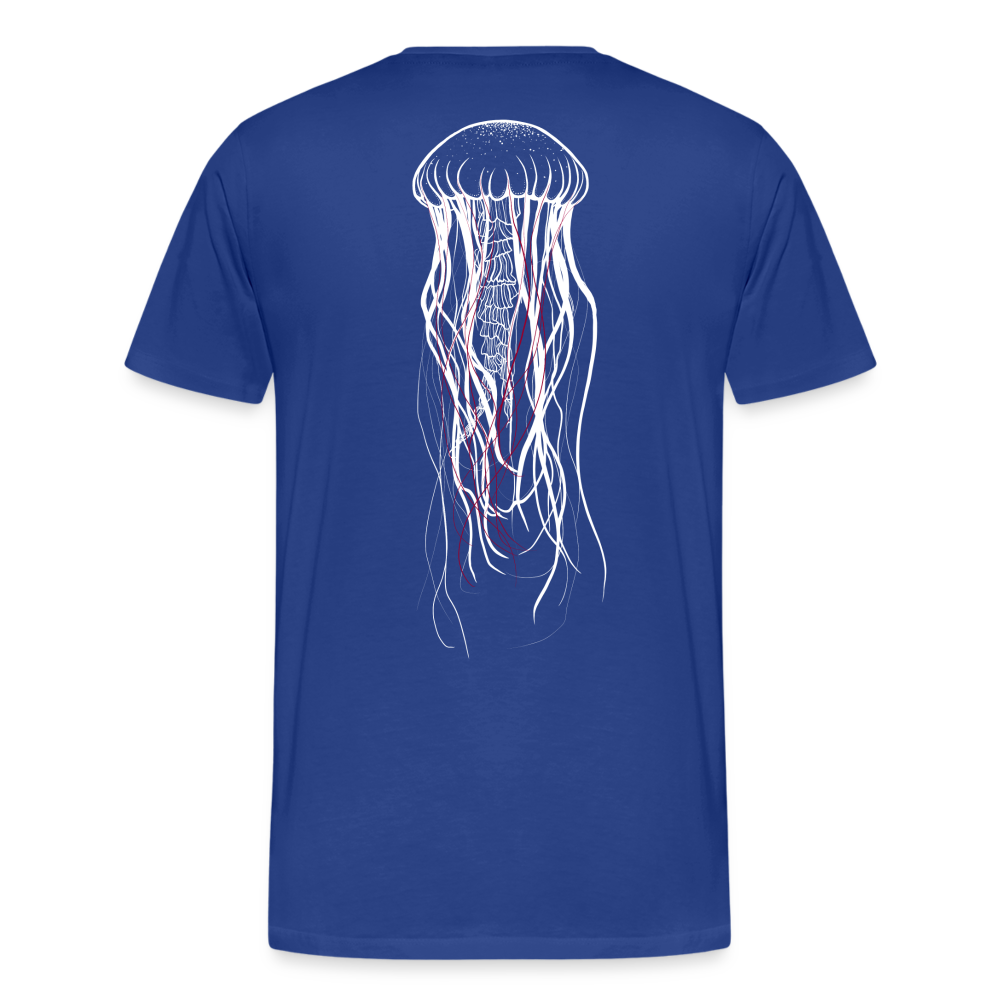 Qualle mit roten Fäden - Männer Premium T-Shirt - Königsblau