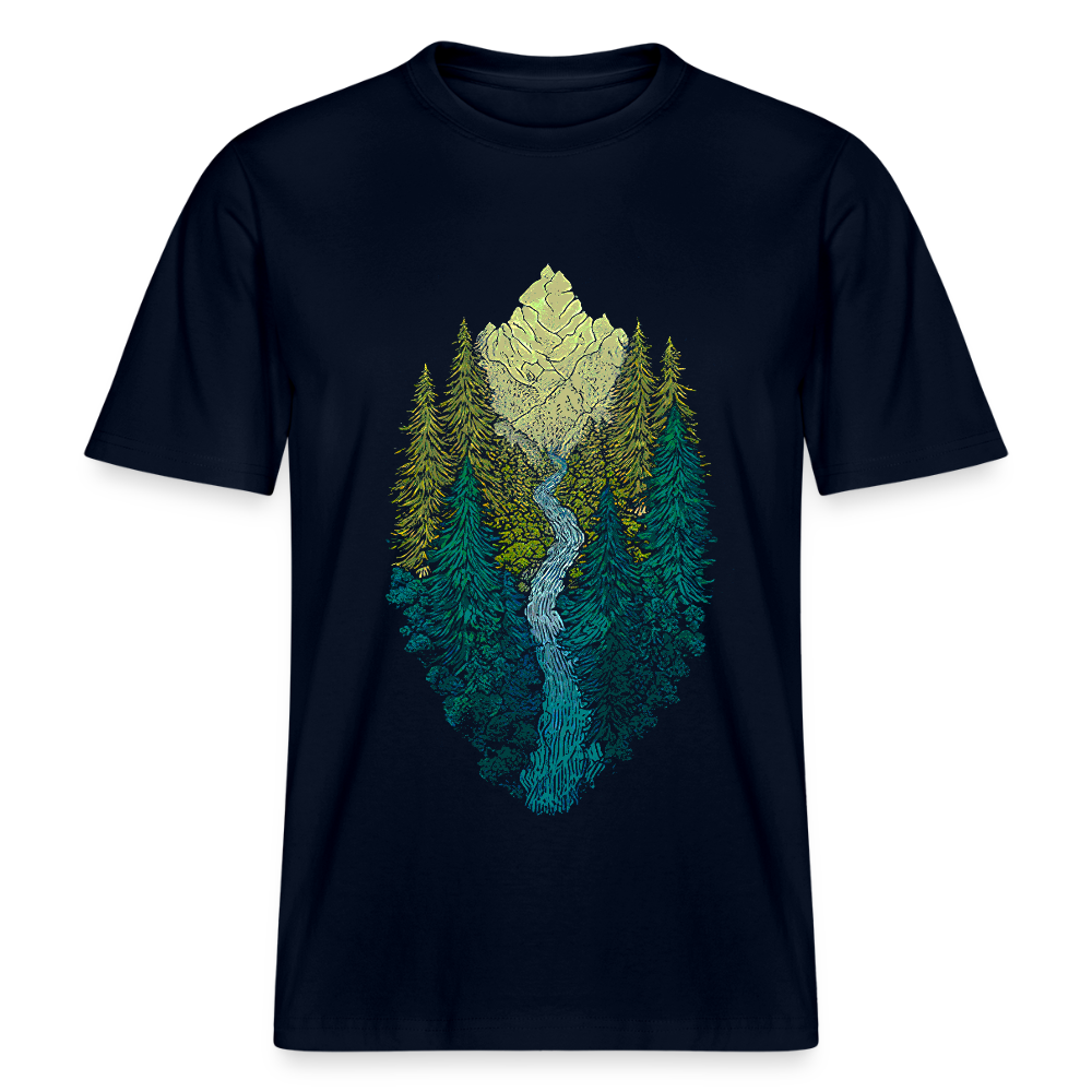 Berg- & Naturmotiv Shirt - Stanley/Stella Relaxed Fit Unisex Bio-T-Shirt Sparker - Navy