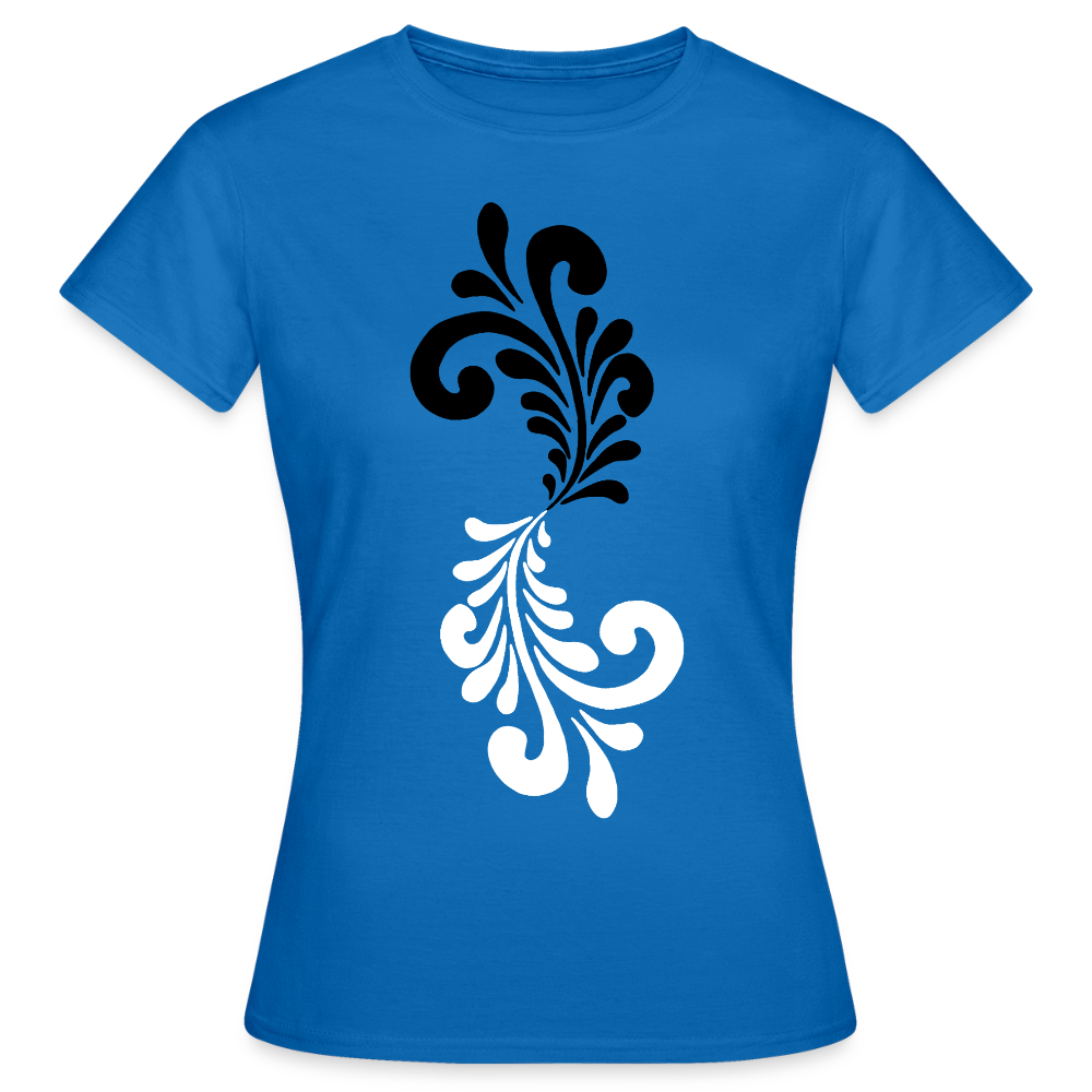Bembel Ornamente schwarz/weiß - Frauen T-Shirt - Royalblau