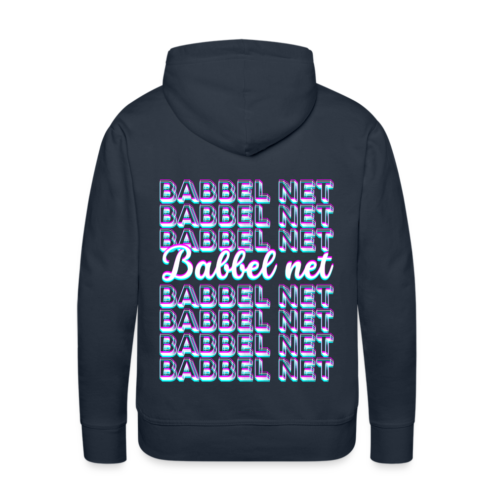 Babbel net - Hessisch Mundart - Männer Premium Hoodie - Navy