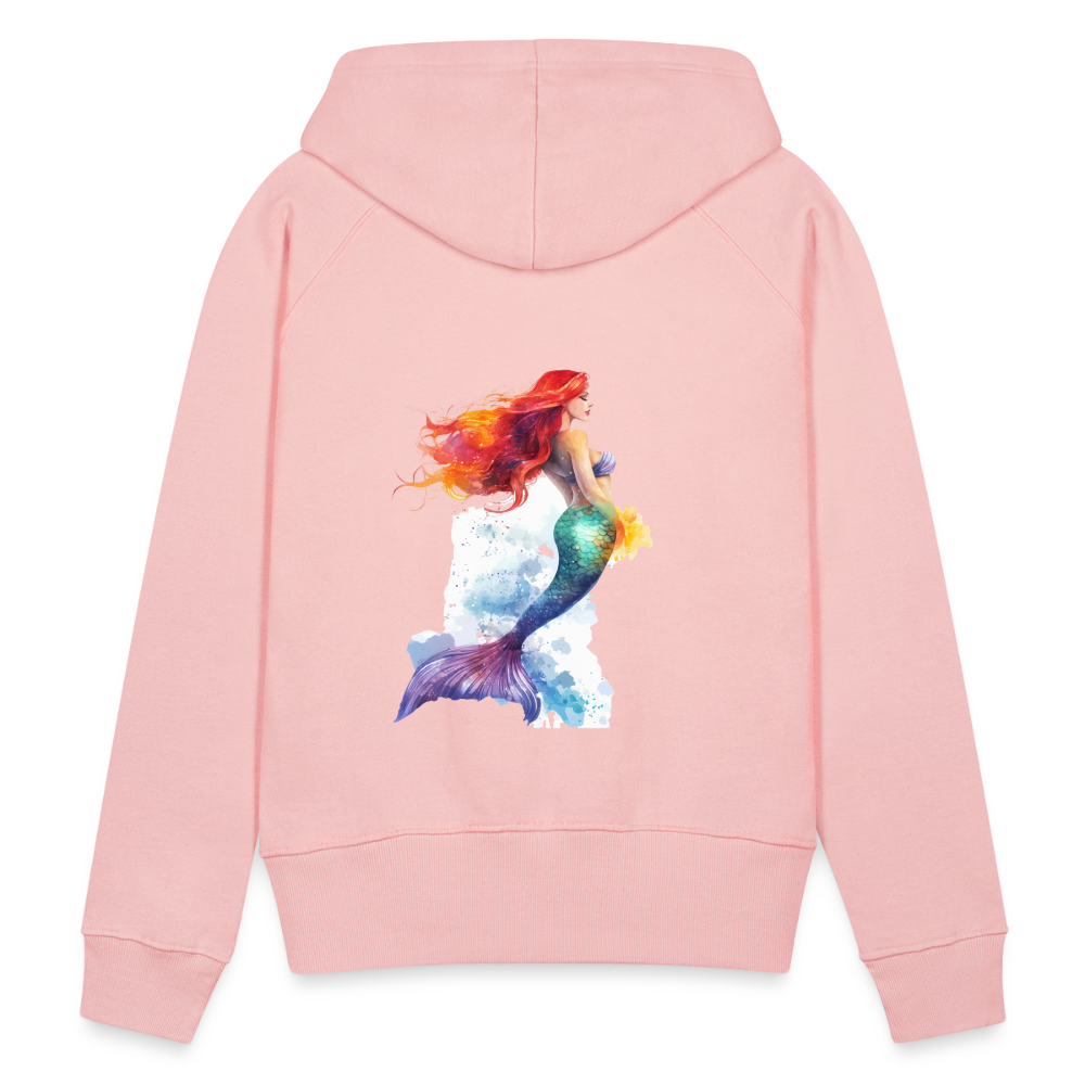 Meerjungfrau als Aquarelle - Frauen Premium Hoodie - Kristallrosa