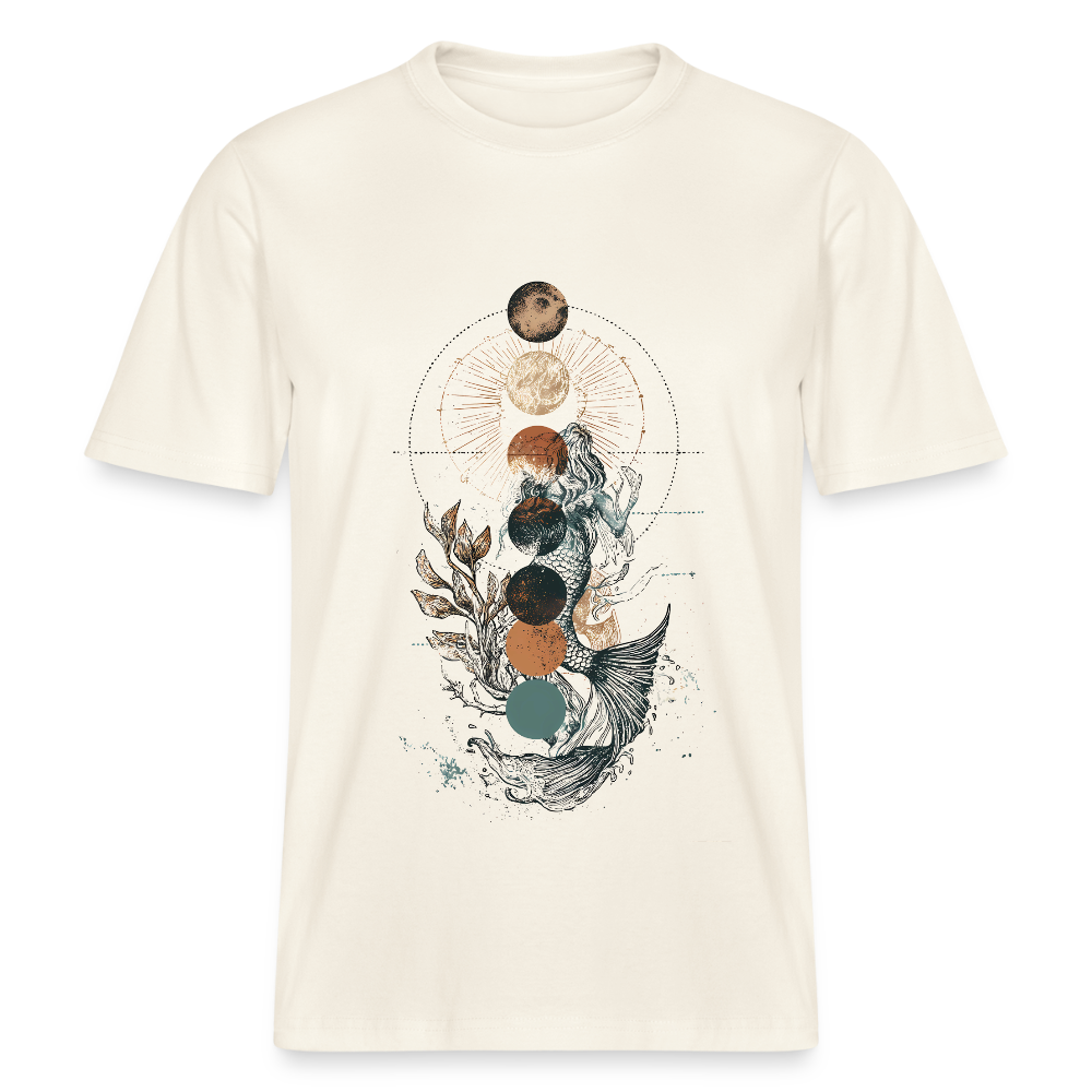 Mystic Mermaid – Mondphasen - Stanley/Stella Relaxed Fit Unisex Bio-T-Shirt Sparker - Naturweiß