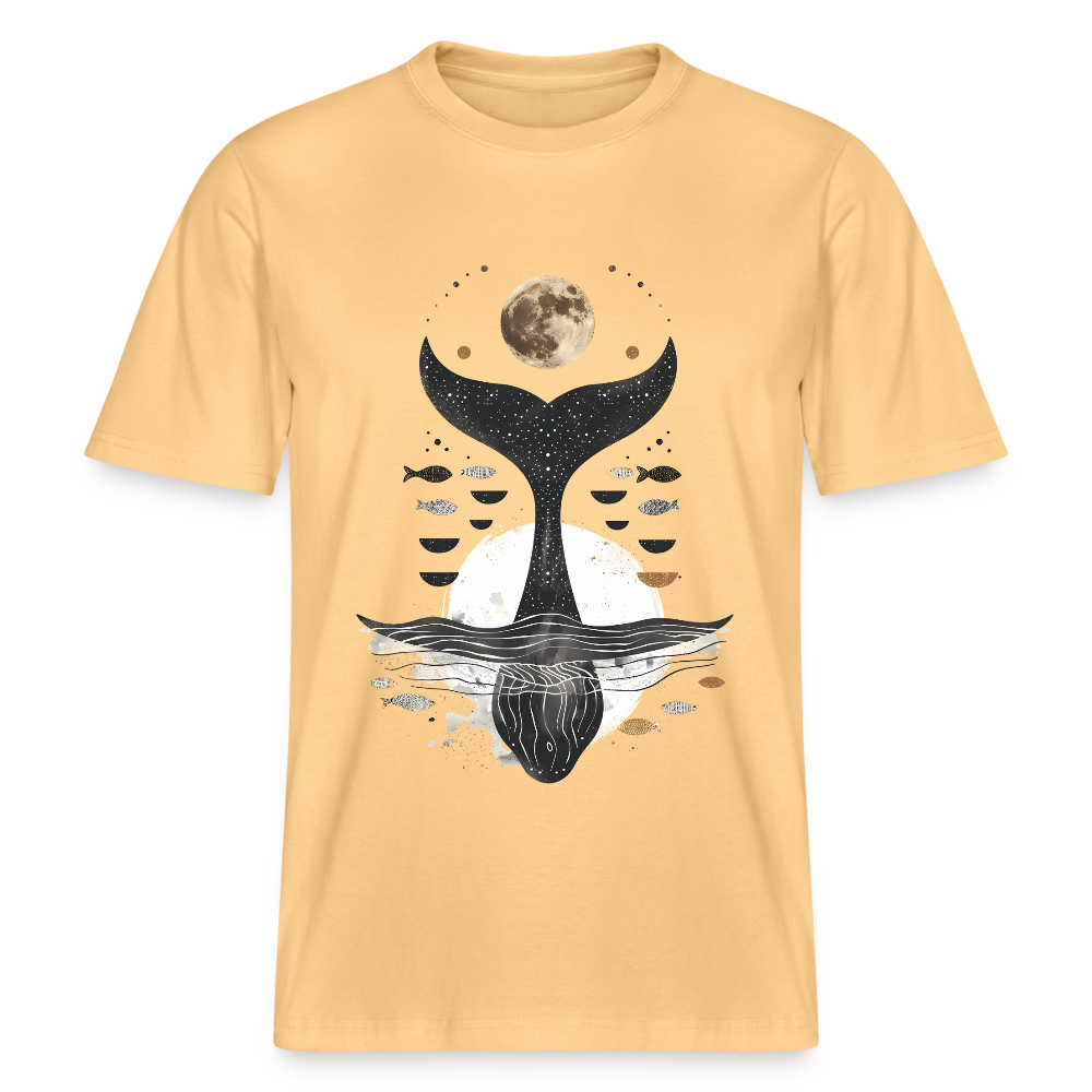 Moonwhale - Spirit of the Sea - Stanley/Stella Relaxed Fit Unisex Bio-T-Shirt Sparker - Hellgelb