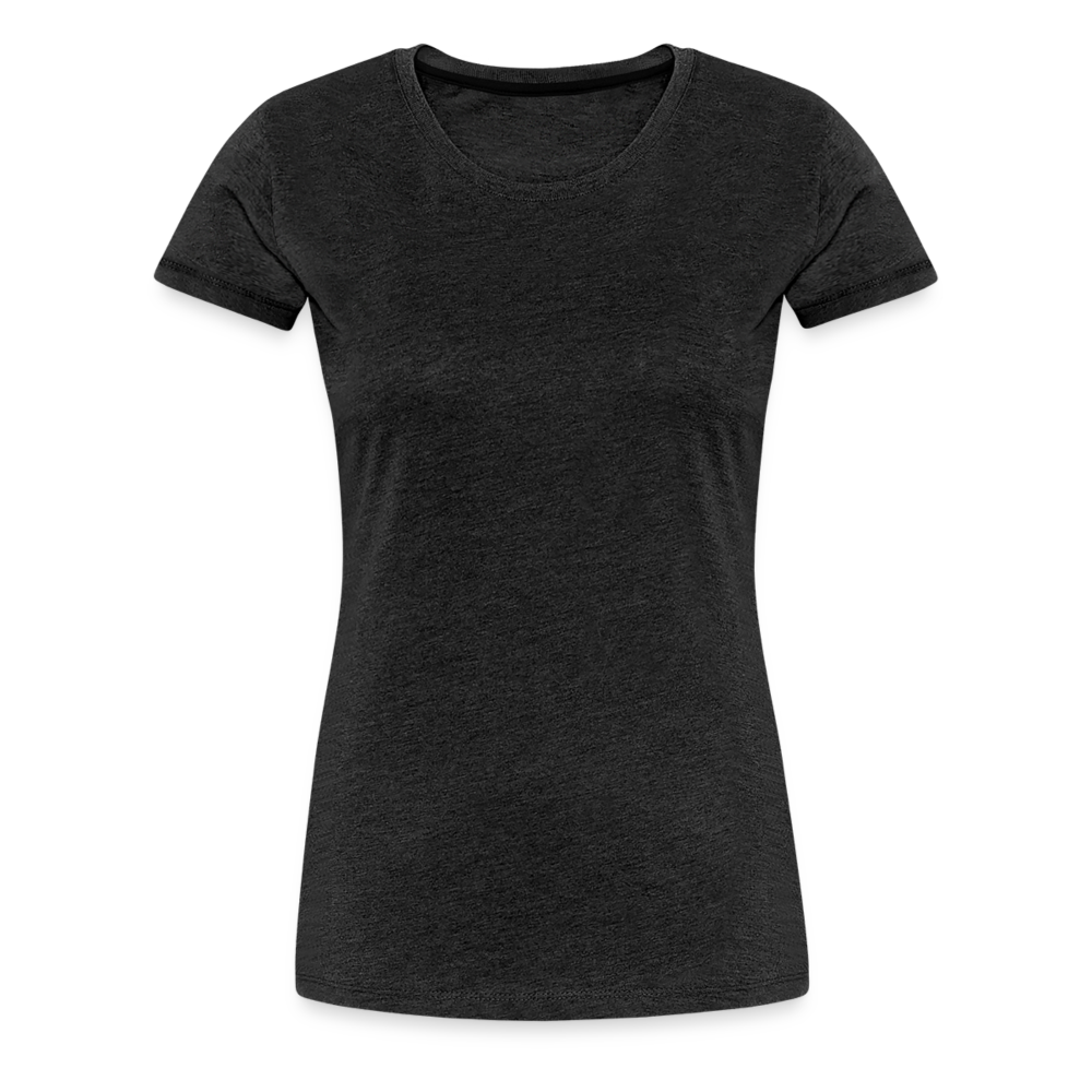 Qualle mit roten Fäden - Frauen Premium T-Shirt - Anthrazit