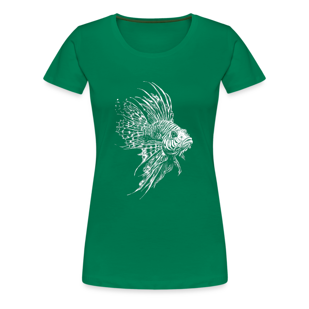 Rotfeuerfisch - Monochrom - Frauen Premium T-Shirt - Kelly Green