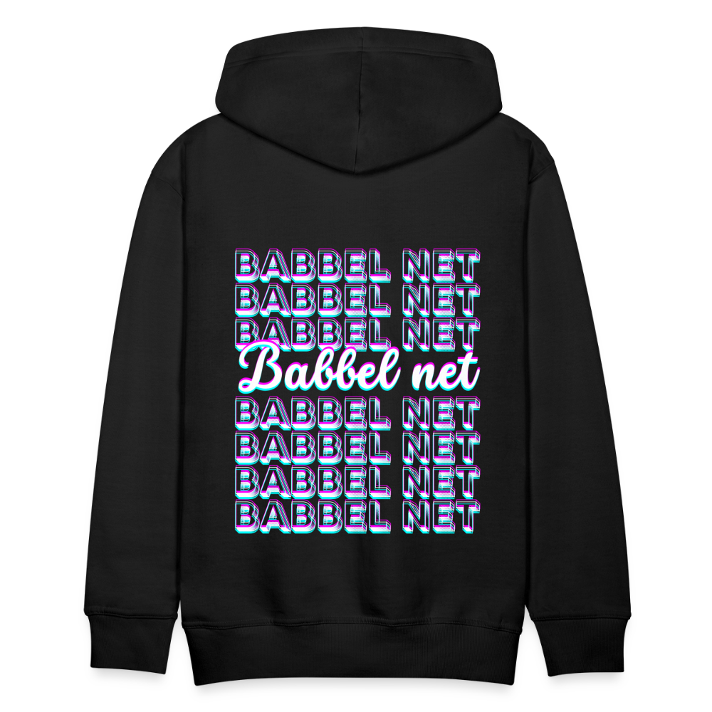 Babbel net - Hessisch Mundart - Männer Premium Hoodie - Schwarz