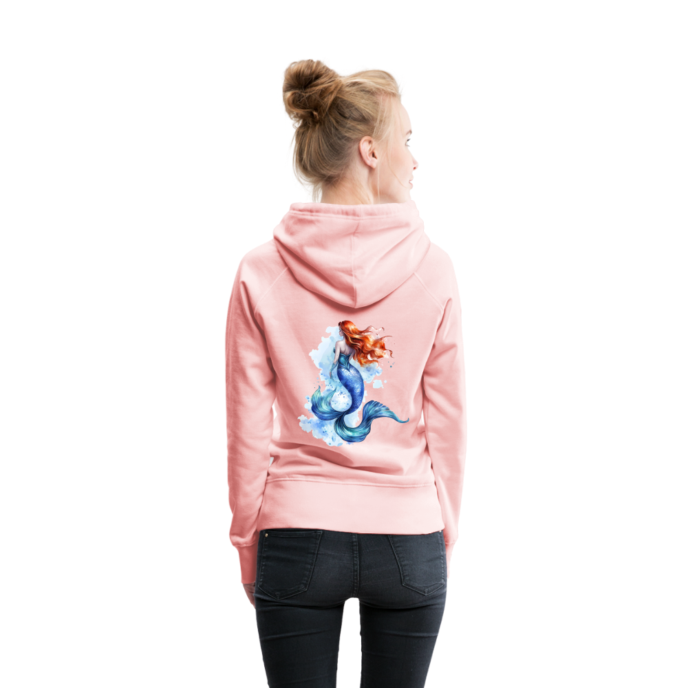 Meerjungfrau als Aquarelle - Frauen Premium Hoodie - Kristallrosa