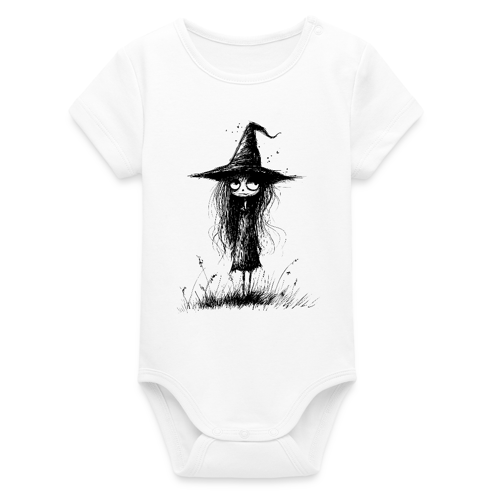 Kleine Hexe - Stanley/Stella Baby Bio Kurzarm-Body - Weiß