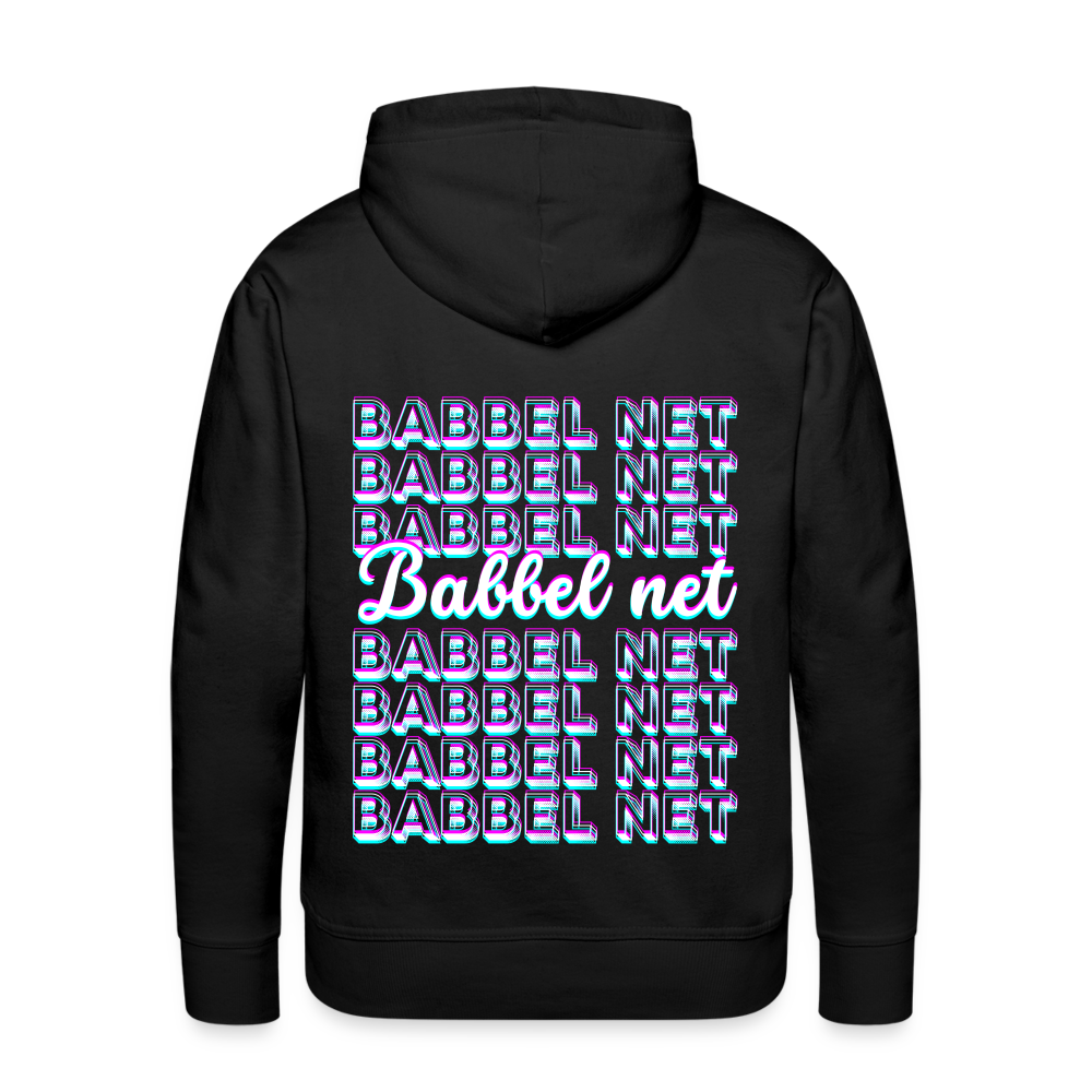 Babbel net - Hessisch Mundart - Männer Premium Hoodie - Schwarz