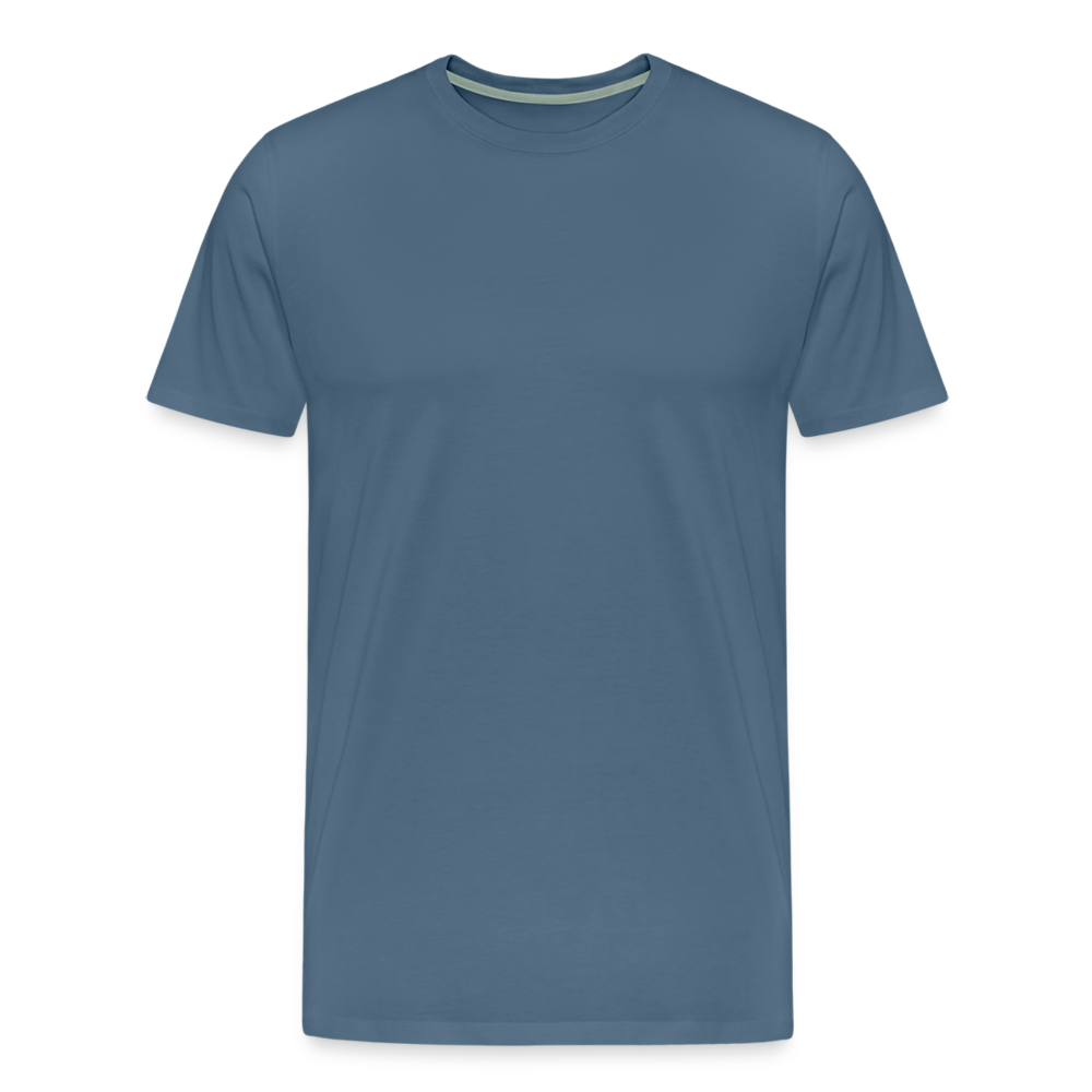 Qualle mit roten Fäden - Männer Premium T-Shirt - Blaugrau