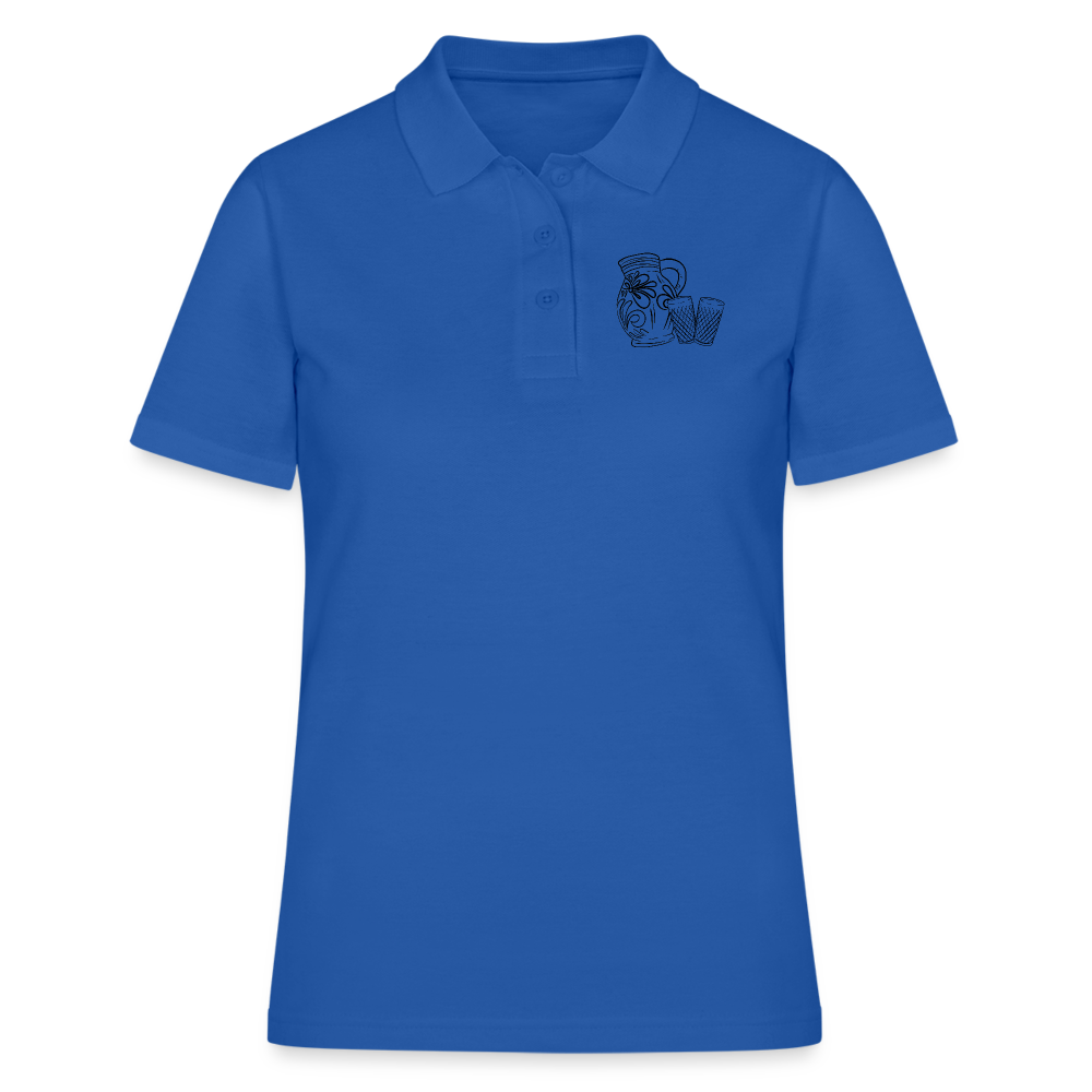 Bembel mit Gläsern - Hessisch Mundart - Frauen Premium Poloshirt - Royalblau