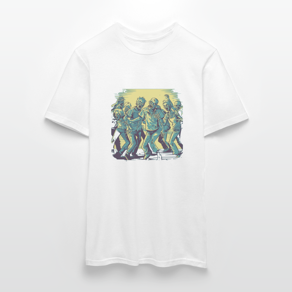 Tanzende Zombies - Gruseliges Zombie Motiv - Männer T-Shirt - Weiß