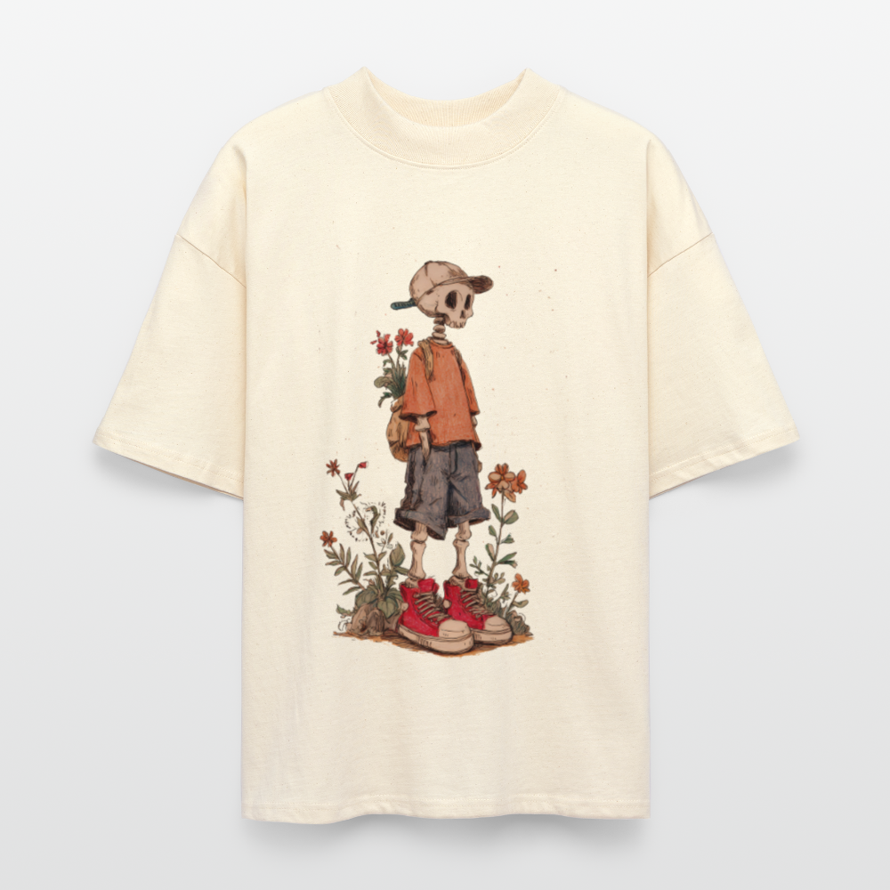 Skeleton Boy - Stanley/Stella Oversized Unisex Bio T-Shirt Blaster - Weißgrau