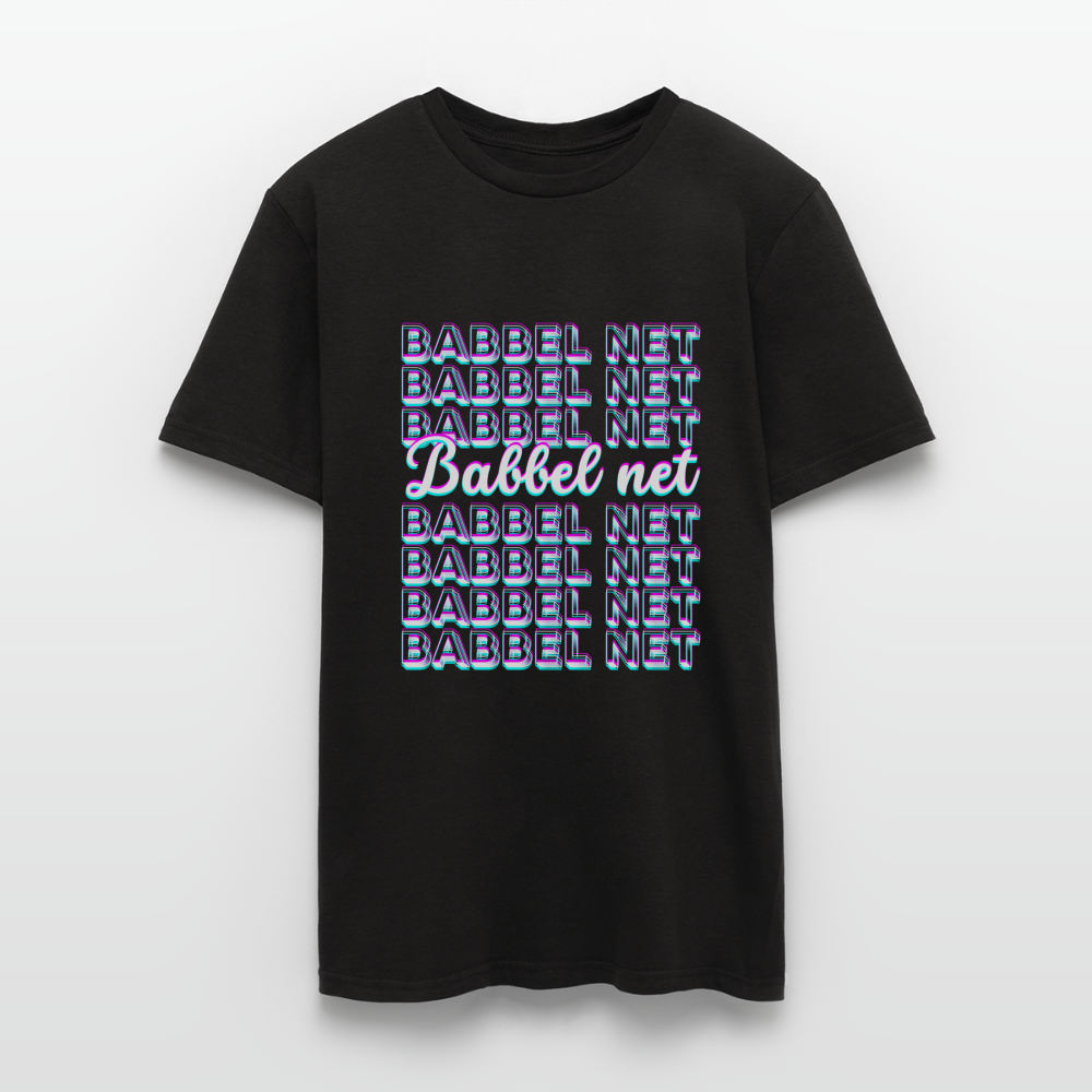 Babbel net - Hessisch Mundart - Männer T-Shirt - Schwarz