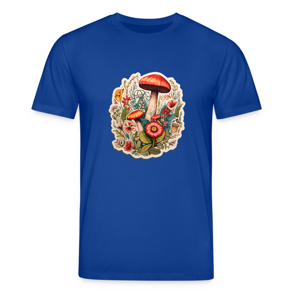 Boho Kunst mit Pilzen und Blumen - Stanley/Stella Unisex Bio-T-Shirt CREATOR - Dunkelblau