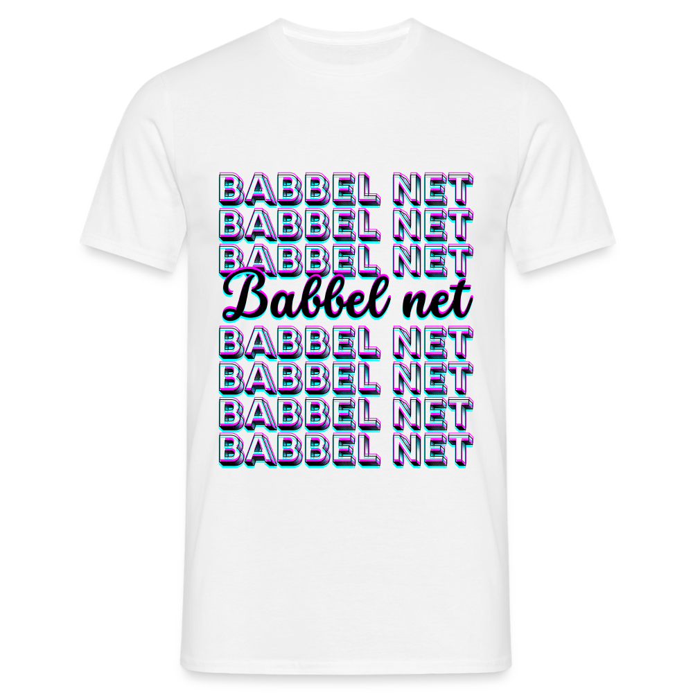 Babbel net - Hessisch Mundart - Männer T-Shirt - Weiß