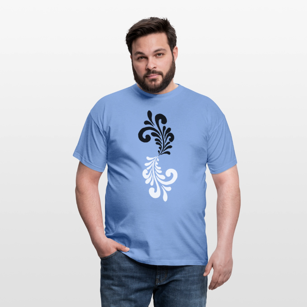 Bembel Ornamente schwarz/weiß - Männer Shirt - carolina blue