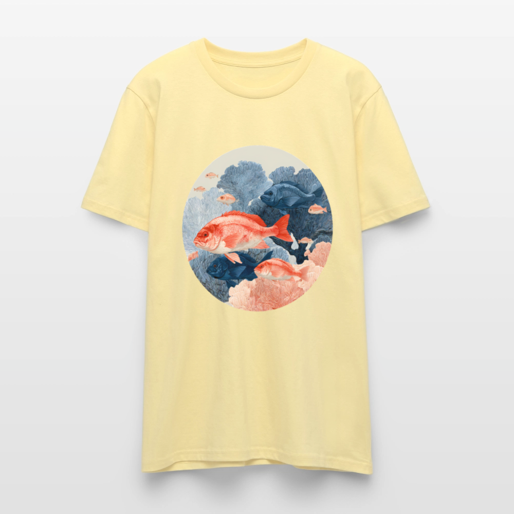 Bunter Meeres Fisch - Stanley/Stella Unisex Bio-T-Shirt CRAFTER - Creme