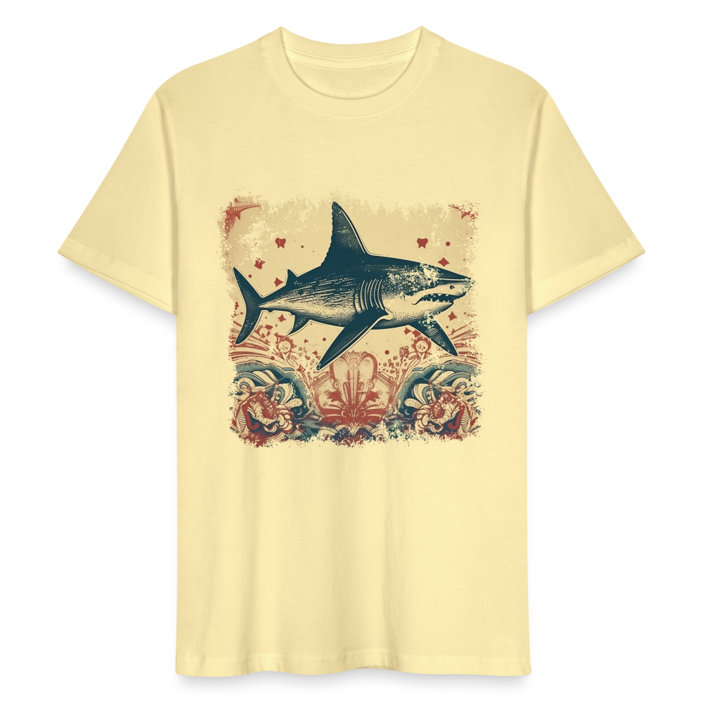 Cooler Retro Hai mit 50er Jahre Mustern - Stanley/Stella Unisex T-Shirt - Creme
