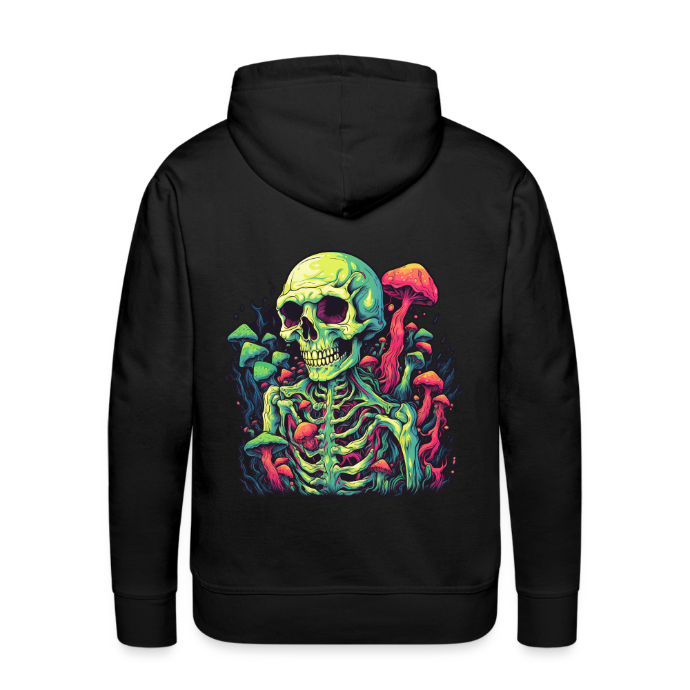 Horror Pilz Skelett - Happy Halloween - Männer Premium Hoodie - Schwarz