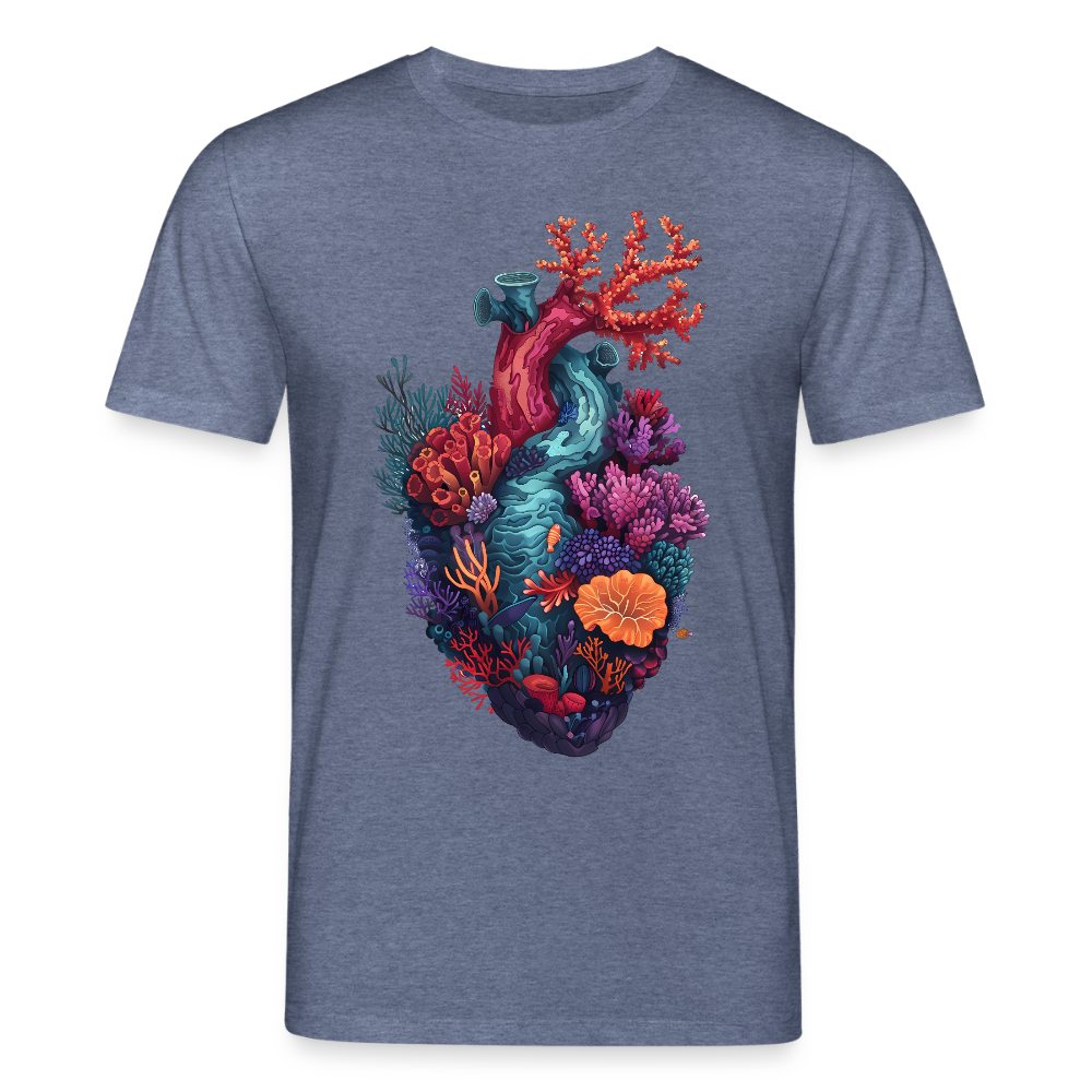 Ocean Heart - Stanley/Stella Unisex Bio-T-Shirt CREATOR - Dunkelblau meliert