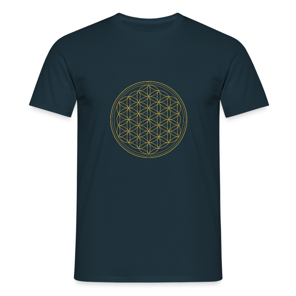 Blume des Lebens "Flower of Life" - Männer T-Shirt - Navy