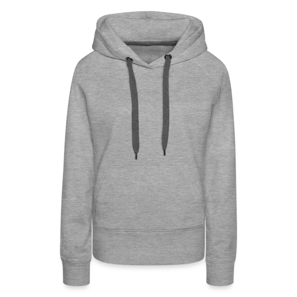 Frankfurter Geripptes - Äpplerglas - Hessisch Mundart - Frauen Premium Hoodie - Grau meliert