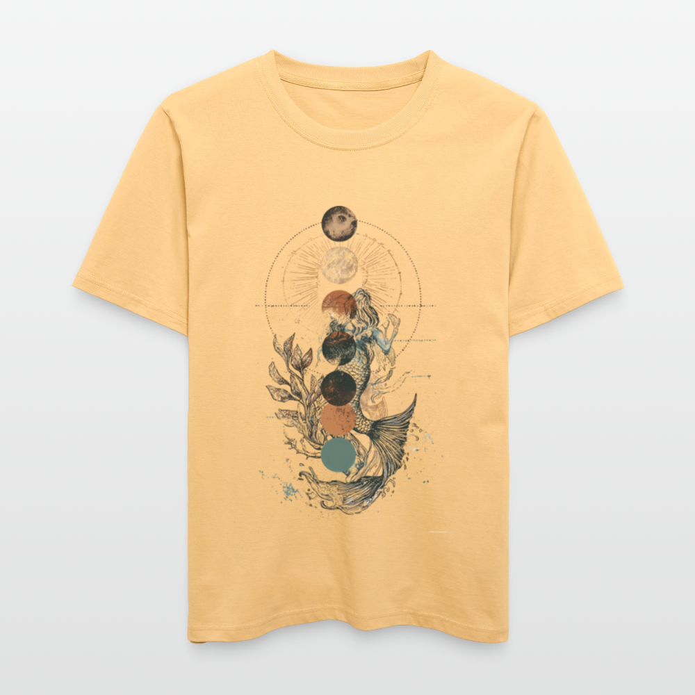 Mystic Mermaid – Mondphasen - Stanley/Stella Relaxed Fit Unisex Bio-T-Shirt Sparker - Hellgelb
