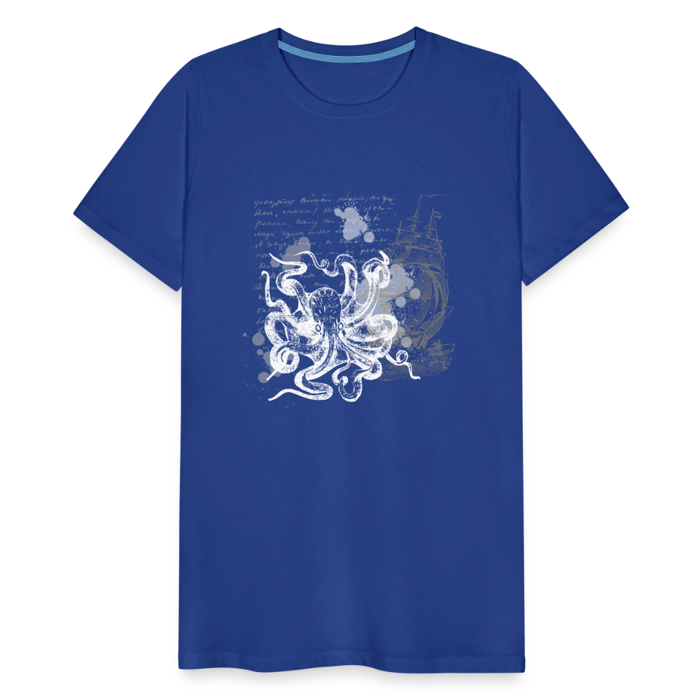 Vintage Steampunk Oktopus Motiv - Männer Premium T-Shirts - Königsblau