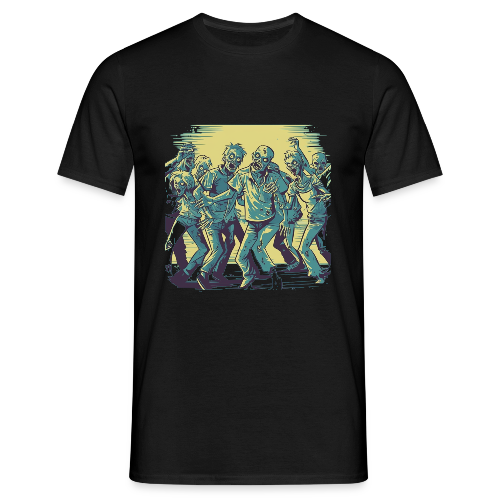 Tanzende Zombies - Gruseliges Zombie Motiv - Männer T-Shirt - Schwarz