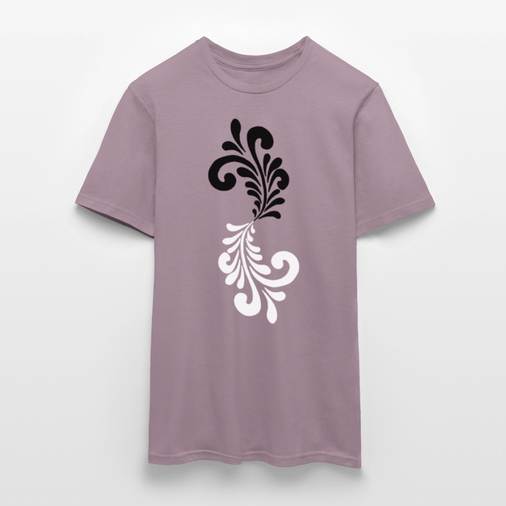 Bembel Ornamente schwarz/weiß - Männer Shirt - Lilagrau