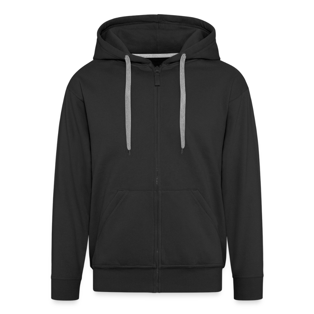 Retro UFO 80er Jahre Motiv - Surreale Skelette und Rolltreppe Richtung UFO - Männer Premium Kapuzenjacke - Schwarz