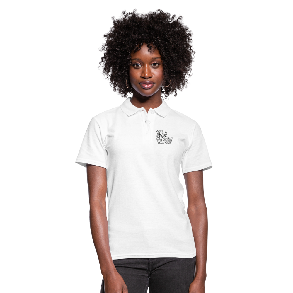 Bembel mit Gläsern - Hessisch Mundart - Frauen Premium Poloshirt - Weiß