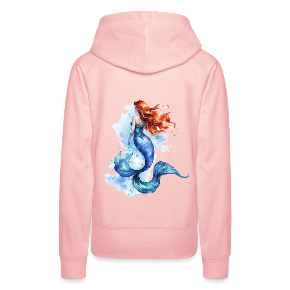 Meerjungfrau als Aquarelle - Frauen Premium Hoodie - Kristallrosa
