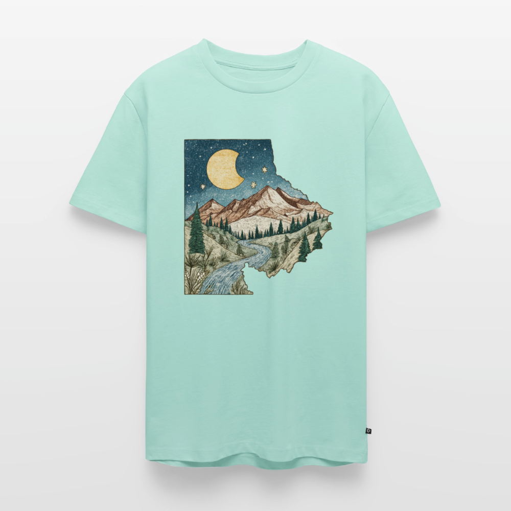 Nightfall Peaks – Vintage Mountain - Männer Premium Bio T-Shirt - by Artful Alchemist