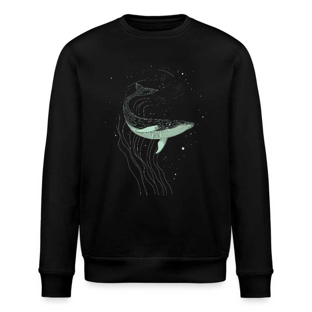 Lineart Wal Motiv (hellgrün) - Stanley/Stella Unisex Bio-Sweatshirt ROLLER - Schwarz