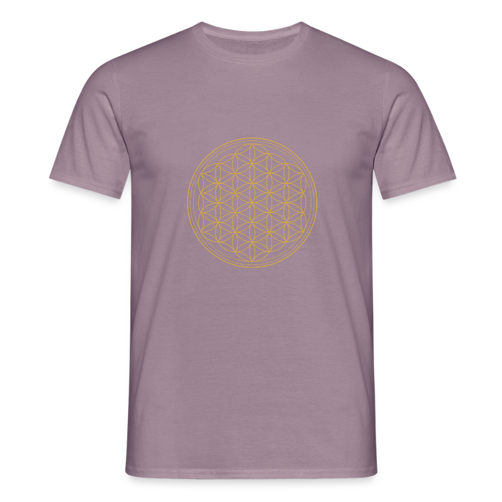 Blume des Lebens "Flower of Life" - Männer T-Shirt - Lilagrau