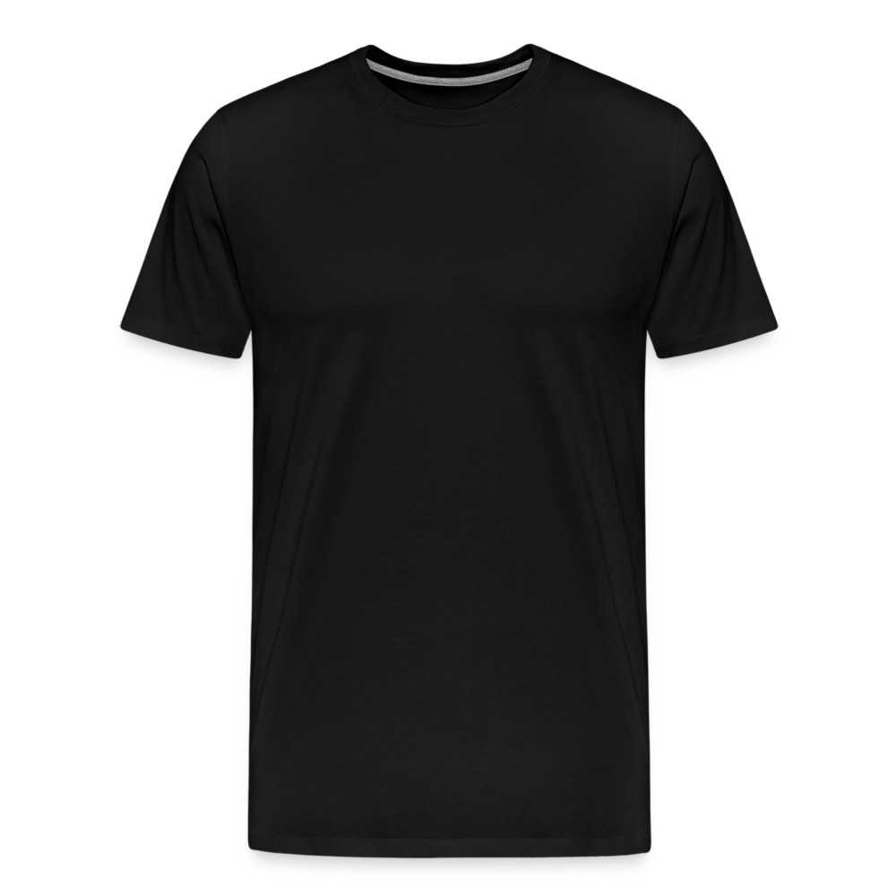 Qualle mit roten Fäden - Männer Premium T-Shirt - Schwarz