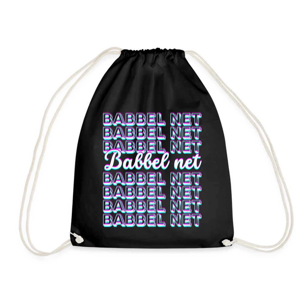 Babbel net - Hessisch Mundart - Turnbeutel - Schwarz