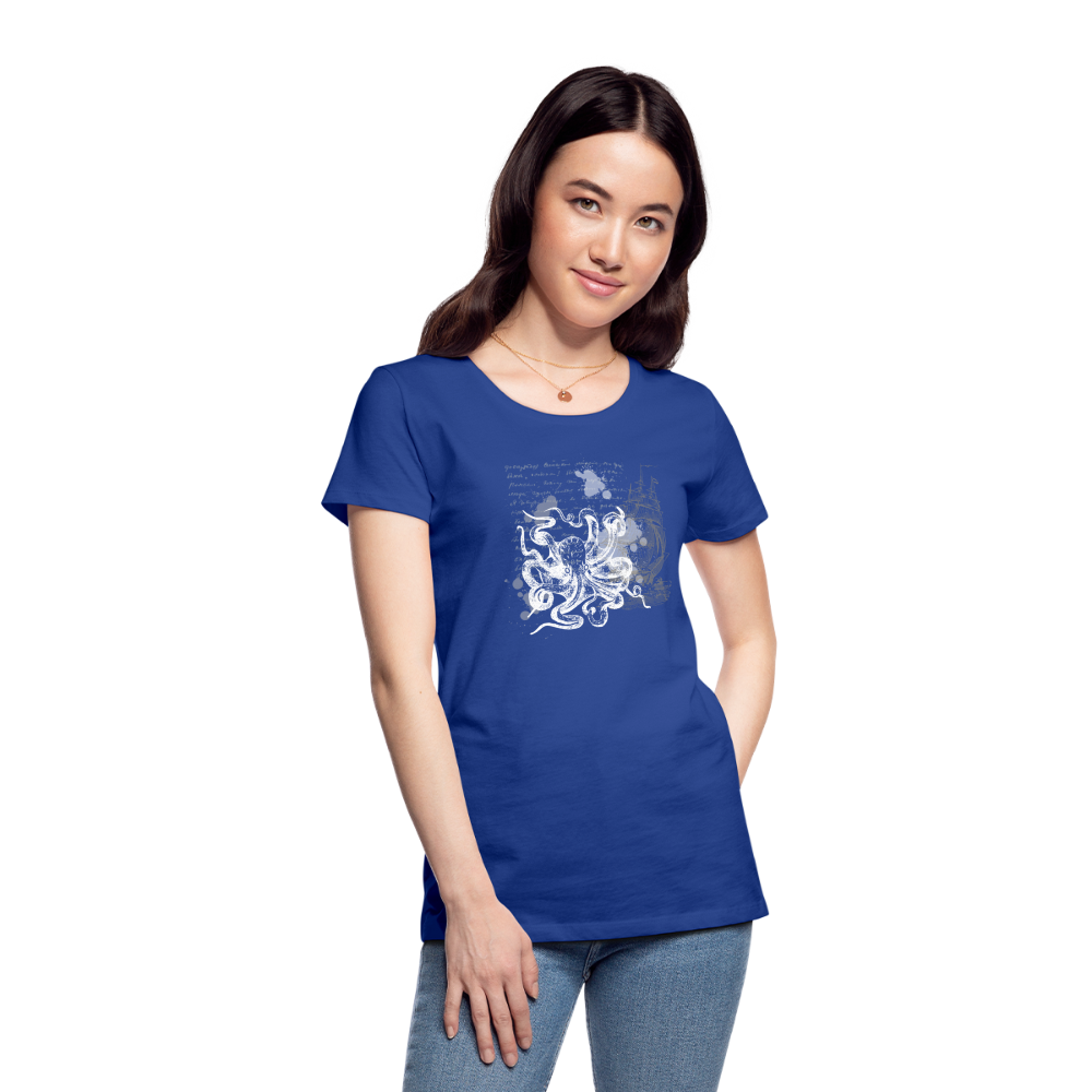 Vintage Steampunk Oktopus Motiv - Frauen Premium T-Shirts - Königsblau