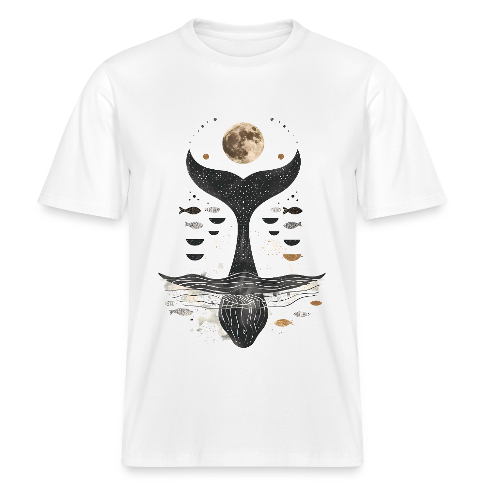 Moonwhale - Spirit of the Sea - Stanley/Stella Relaxed Fit Unisex Bio-T-Shirt Sparker - Weiß