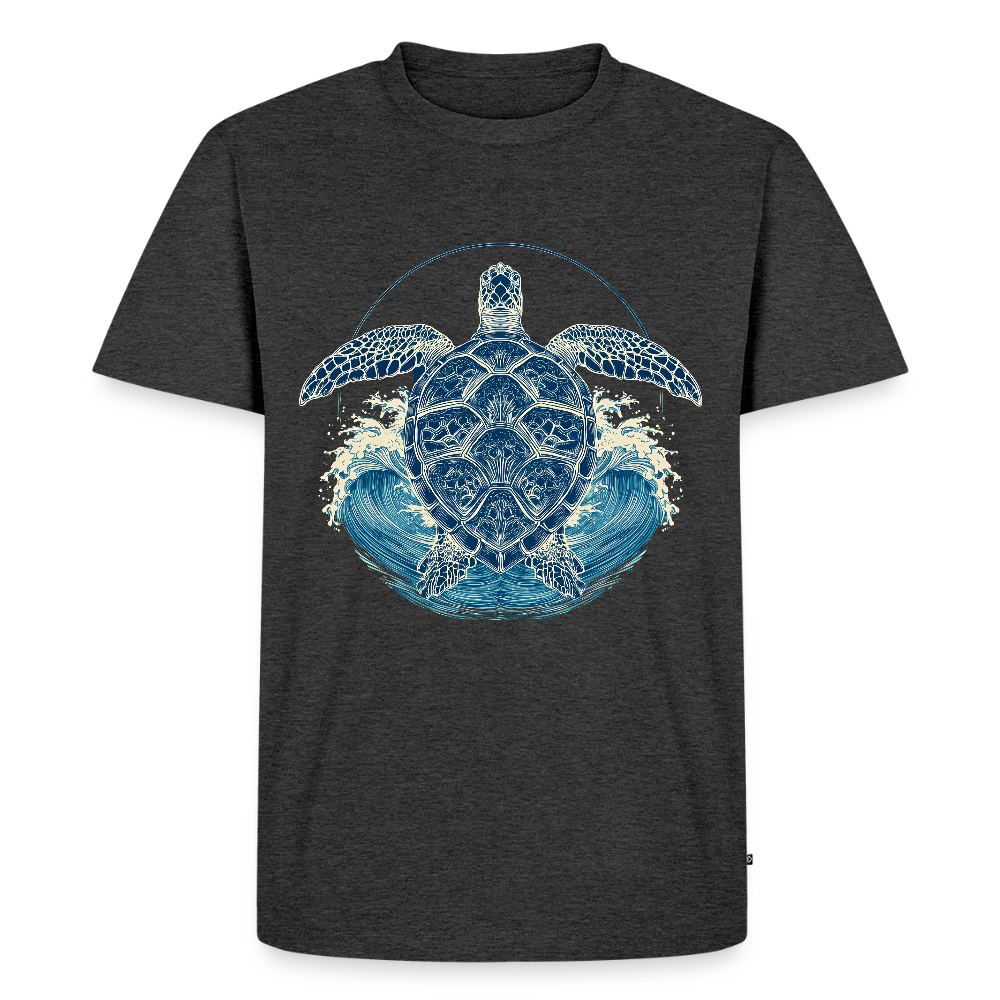 Ocean Spirit – Meeresschildkröte - Männer Premium T-Shirt - Anthrazit meliert